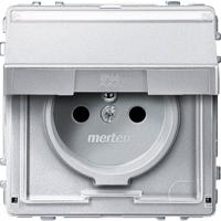 Merten MEG2612-7260 Wandcontactdoos AquaDesign Aluminium 1 stuk(s)