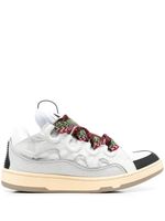Lanvin baskets Curb en cuir - Blanc