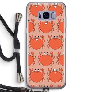 Krab: Samsung Galaxy S8 Transparant Hoesje met koord