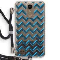 Onderbroken lijn: LG K10 (2017) Transparant Hoesje met koord