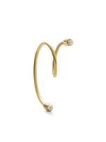 Shihara boucle d'oreille Twist Curl 02 en or 18ct pavée de diamants - thumbnail