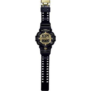 Casio GA-710GB-1AER Horloge Kwarts (l x b x h) 57.5 x 53.4 x 18.4 mm Zwart Materiaal (behuizing): Hars Materiaal (armband): Hars