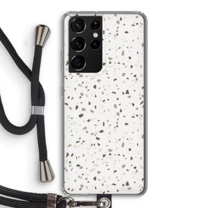 Terrazzo N°14: Samsung Galaxy S21 Ultra Transparant Hoesje met koord