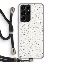Terrazzo N°14: Samsung Galaxy S21 Ultra Transparant Hoesje met koord