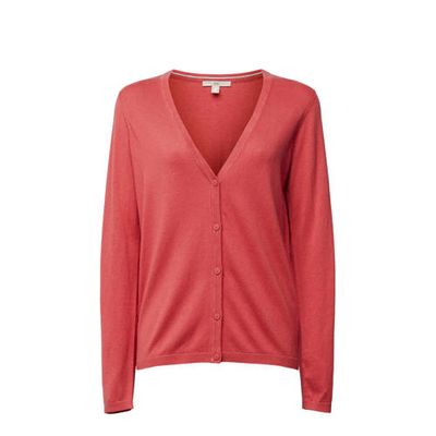 edc Women fijngebreid vest oudroze