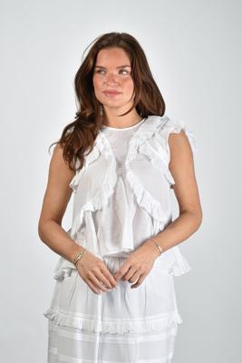 Marant Etoile Blouse Nalou HT0828FA-B3J04E white