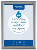 Europel clicklijst Economy, waterdicht, lijst 25 mm, ft A4, zilver
