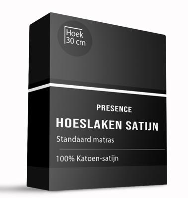 Hoeslaken - Katoen Satijn - 80x200 cm - Keuze Uit Meerdere Kleuren - Presence - Dekbed-Discounter.nl