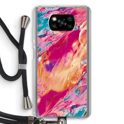 Pastel Echoes: Xiaomi Poco X3 NFC Transparant Hoesje met koord
