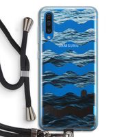 Oceaan: Samsung Galaxy A50 Transparant Hoesje met koord