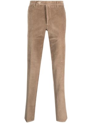 Rota pantalon de costume slim à plis marqués - Marron