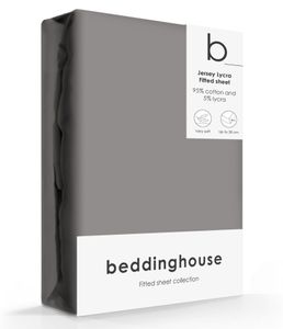 Beddinghouse Jersey-Lycra Hoeslaken Warm Grey-90/100 x 200/220 cm