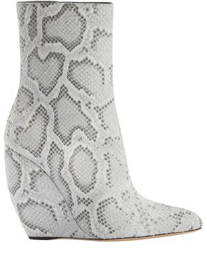 Giuseppe Zanotti bottines compensées Ginnyfer Bootie 105 mm - Gris