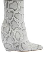 Giuseppe Zanotti bottes compensées Ginnyfer en cuir - Gris