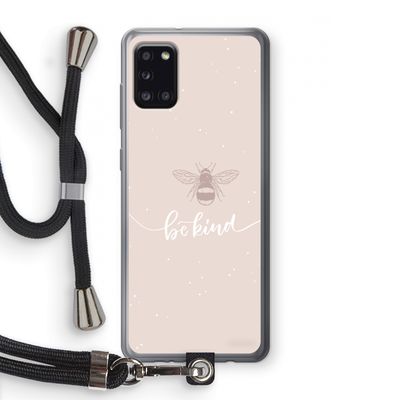 Be(e) kind: Samsung Galaxy A31 Transparant Hoesje met koord