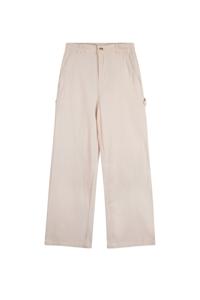 NoBell zomer broek meisjes - ivoor wit - cargo, twill - Suca