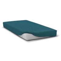 Hoeslaken - HOME LINGE PASSION - HP72118 - 82 g microvezel - 160 x 200 cm - 30 cm zak - Eendenblauw