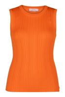 Jenae rib top - bright orange - 13526