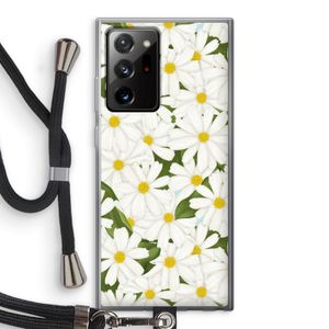 Summer Daisies: Samsung Galaxy Note 20 Ultra / Note 20 Ultra 5G Transparant Hoesje met koord