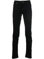 Moorer mid-rise tapered-leg jeans - Noir - thumbnail