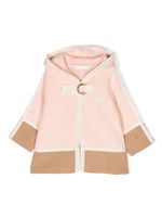 Chloé Kids manteau en maille à design bicolore - Tons neutres