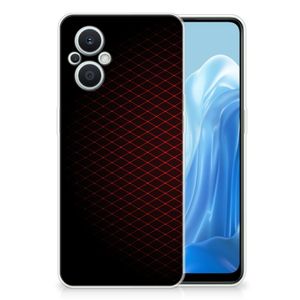 OPPO Reno8 Lite TPU bumper Geruit Rood