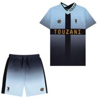 Touzani Taisho Kawarimomo Trainingsset Kids Lichtblauw Zwart Goud