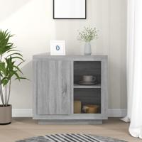 Dressoir 80x40x75 cm grijs sonoma eikenkleurig