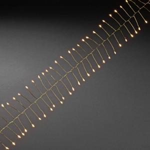 Konstsmide 6339-880 Micro-lichtketting Binnen Energielabel: E (A - G) werkt op het lichtnet Aantal lampen 200 LED Barnsteen Verlichte lengte: 2 m