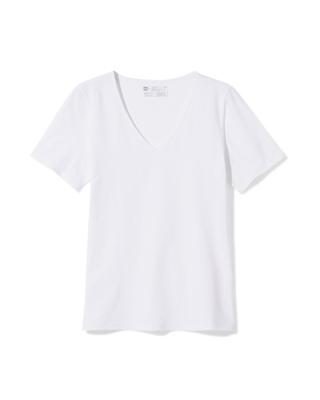 HEMA Dames T-shirt Perfect Comfort Katoen Wit (wit)