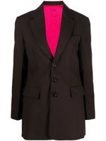 Marni blazer en laine à simple boutonnage - Marron