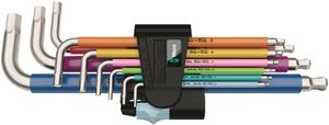 Wera 3950 SPKL/9 SM Multicolour Stiftsleutelset, metrisch, RVS, 9 -delig - 1 stuk(s) - 05022669001