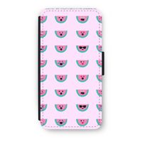 Smiley watermeloenprint: iPhone 8 Plus Flip Hoesje