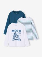 Set van 3 t-shirts voor jongens wit