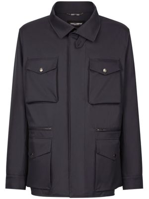 Dolce & Gabbana veste à poches multiples - Bleu