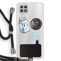 Best Friend Forever: Samsung Galaxy A22 4G Transparant Hoesje met koord