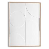 Reinders - Playing White - Relief Art Schilderij 70x50cm Hout