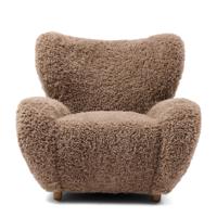 Rivièra Maison Fauteuil 'Courchevel' Poodle, kleur Taupe