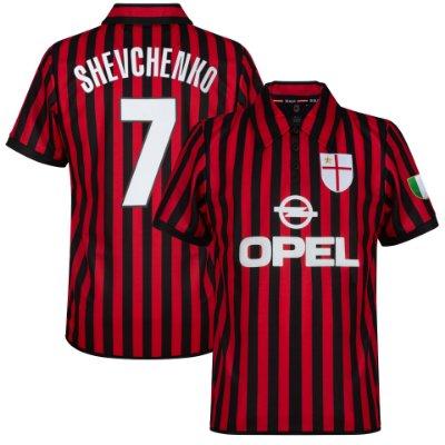 AC Milan Centenary Retro Voetbalshirt 2000 + Shevchenko 7