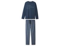 esmara Men Heren pyjama (Donkerblauw geruit, M)