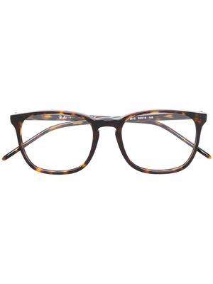 Ray-Ban lunettes à monture carrée - Marron