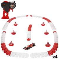 Politiewagen op Afstandsbediening Audi F1 2024 FERRARI SF-24 Zwart Rood (4 Stuks)