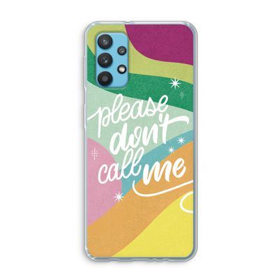 Don't call: Samsung Galaxy A32 4G Transparant Hoesje