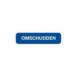 Blockland Strootetiket omschudden blauw 44x11mm (750 st)