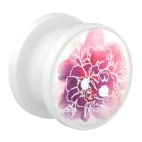 Tunnel met La vie en rouge Acryl Tunnels & Plugs