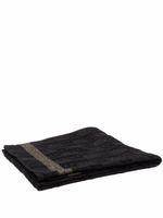Balmain serviette de bain à motif monogrammé - Noir