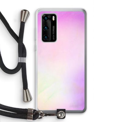 Flow mist pastel: Huawei P40 Transparant Hoesje met koord