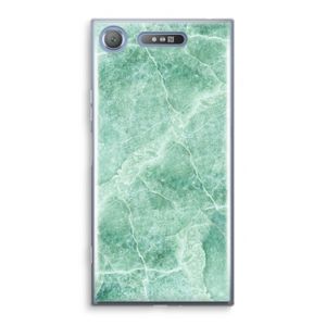 Groen marmer: Sony Xperia XZ1 Transparant Hoesje