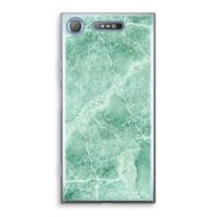 Groen marmer: Sony Xperia XZ1 Transparant Hoesje Groen marmer: Sony Xperia XZ1 Transparant Hoesje