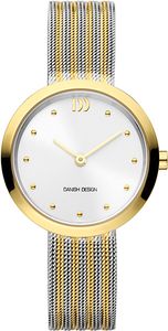 Danish Design IV65Q1210 Horloge Julia Mesh staal goud-en zilverkleurig 28 mm